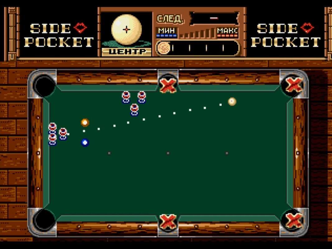 Side Pocket - геймплей игры Sega Mega Drive\Genesis